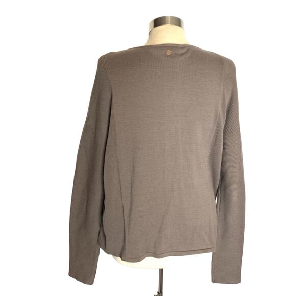 Nile Atelier ribbed contrast cardigan sweater - Picture 2 of 6